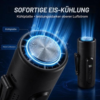 Ručný ventilátor ZONSUSE, mini ventilátor s chladiacou podložkou, prenosný ventilátor 3 v 1 sa