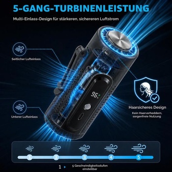 Ruční ventilátor ZONSUSE, mini ventilátor s chladicí podložkou, přenosný ventilátor 3 v 1 se