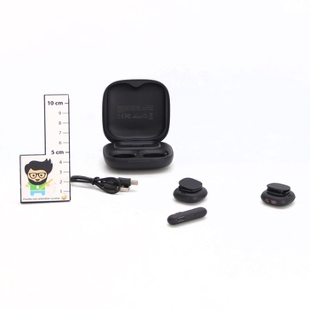 Bezdrátový klopový mikrofon Depusheng V2 2 kusy pro iPhone, iPad a Android s nabíjecím pouzdrem,