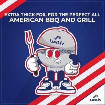BBQ hliníková alobalová rolka s hrúbkou 30 mikrónov - šírka 30 cm x dĺžka 45,5 m, 14,5 m² - kvalita