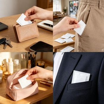 120 čistiacich obrúskov 75% - Greatril Alco Clean Wipes, cestovná veľkosť, jednotlivo balené, pre