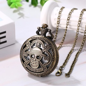 JewelryWe Vintage vreckové hodinky pre mužov a ženy: Retro analógové quartzové hodinky s retiazkou,