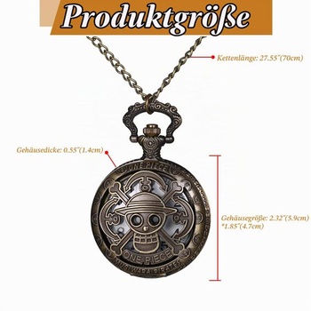 JewelryWe Vintage vreckové hodinky pre mužov a ženy: Retro analógové quartzové hodinky s retiazkou,