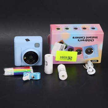 Detský instantný fotoaparát TIATUA, 2,4 palcový instantný fotoaparát pre deti s 32GB kartou a tlačou