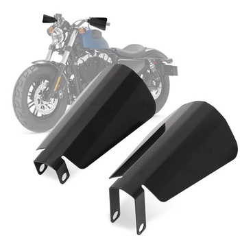 Chrániče rúk na motocykel, lesklé, strih coffin cut, ochrana rúk pre Sportster Dyna Touring