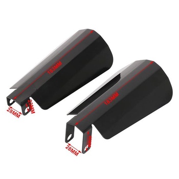 Chrániče rúk na motocykel, lesklé, strih coffin cut, ochrana rúk pre Sportster Dyna Touring