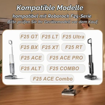 Kefové valce pre Roborock F25/F25 GT/F25 LT/F25 Ultra/F25 BX/F25 XT/F25 ACE/F25 RT/F25 ALT/F25