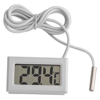 MAGT Mini digitálny LCD teplomer, digitálny teplotný monitor s externým vodotesným senzorom pre