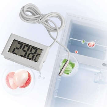 MAGT Mini digitálny LCD teplomer, digitálny teplotný monitor s externým vodotesným senzorom pre