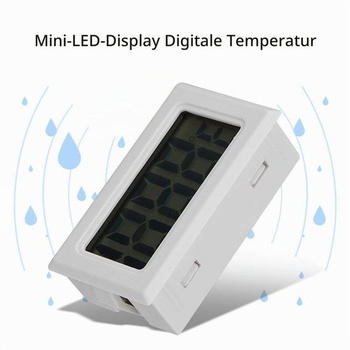 MAGT Mini digitálny LCD teplomer, digitálny teplotný monitor s externým vodotesným senzorom pre
