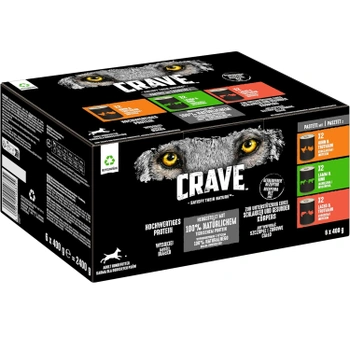 Konzervy pre psov Crave 434131 6 x 400 g