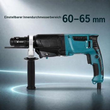 Predná rukoväť elektrického kladiva QWORK®, 60–65 mm Predná rukoväť kladiva, pre príklepové vŕtačky