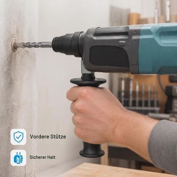 Predná rukoväť elektrického kladiva QWORK®, 60–65 mm Predná rukoväť kladiva, pre príklepové vŕtačky