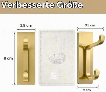 Držiak na uteráky Josmimic bez vŕtania: 6KG extra silné lepiace háčiky, samolepiace nástenné háčiky do
