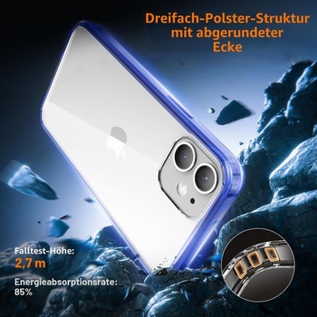 Puzdro pre iPhone 12 Mini, Priehľadné nárazuvzdorné ochranné puzdro s úpravou proti žltnutiu,