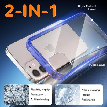 Puzdro pre iPhone 12 Mini, Priehľadné nárazuvzdorné ochranné puzdro s úpravou proti žltnutiu,
