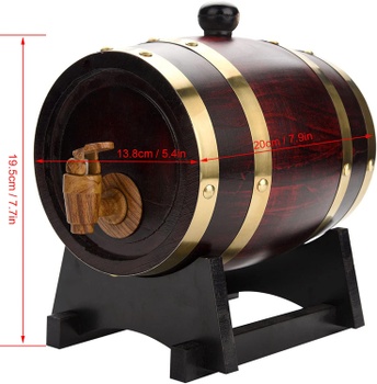 Dubový sud Greensen se stojanem, 1,5L
