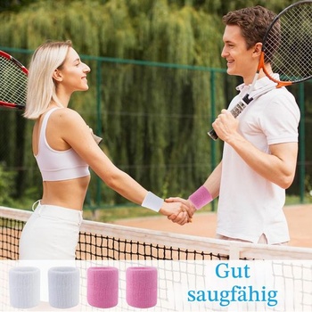 Savé potné náramky pre ženy, mužov a deti, sada 4 potných náramkov, fitness potné náramky na tenis,