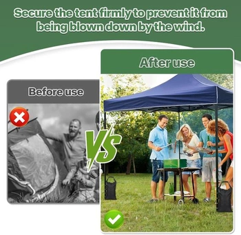 Závažie do vriec s pieskom do altánku, na plnenie a zaťažovanie vriec s pieskom, vyrobené z tkaniny Oxford