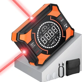 Digitálny uhlomer 3 v 1, laserový sklonomer s magnetom,…