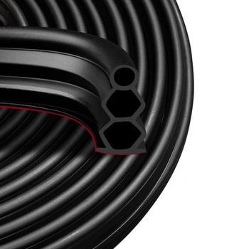 Flexibilné gumové tesnenie, 10 mm x 18 mm, samolepiace, vodotesné tesnenie zárubní, okien a dverí