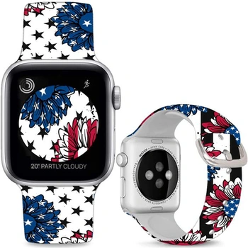 Sportovní měkké silikonové řemínky kompatibilní s Apple…