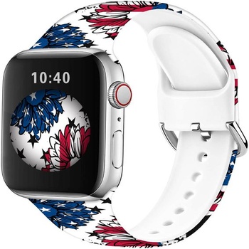 Sportovní měkké silikonové řemínky kompatibilní s Apple Watch 49mm / Ultra 46mm 45mm 44mm 42mm 41mm