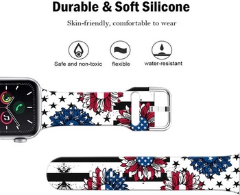 Sportovní měkké silikonové řemínky kompatibilní s Apple Watch 49mm / Ultra 46mm 45mm 44mm 42mm 41mm