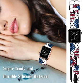 Športové mäkké silikónové remienky kompatibilné s Apple Watch 49mm / Ultra 46mm 45mm 44mm 42mm 41mm