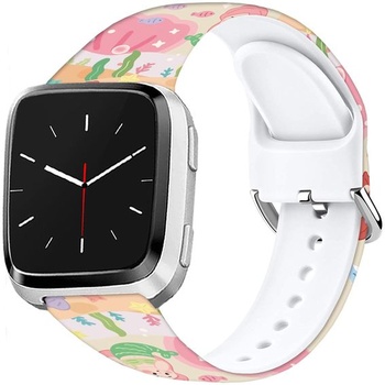 Mäkký silikónový športový remienok s kresleným vzorom s priemerom 23 mm kompatibilný s Fitbit Versa