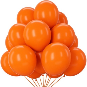 Oranžové balóniky, 100 kusov, oranžové narodeninové balóniky, latexové héliové balóniky k narodeninám