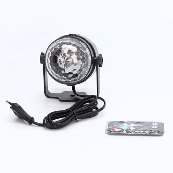 LED disco guľa Sebruanc na diaľkové ovládanie