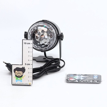 LED disco guľa Sebruanc na diaľkové ovládanie