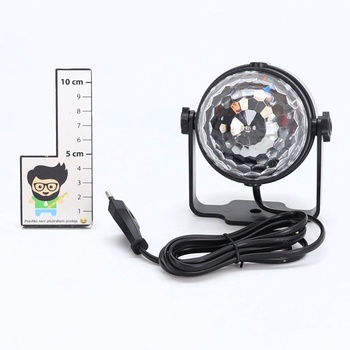LED disco guľa Sebruanc na diaľkové ovládanie
