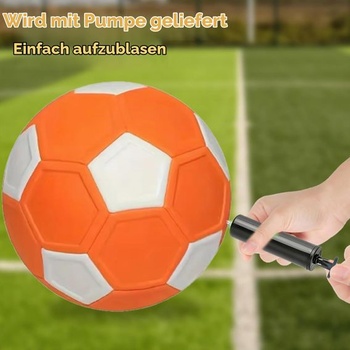 Zakrivená lopta, 20cm zakrivená lopta, vybavená pumpou na 1 loptu, zakrivená futbalová lopta, flexibilná