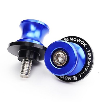 Univerzálny stojan M8 pre montáž cievok, kyvná vidlica pre motocykel, modrá