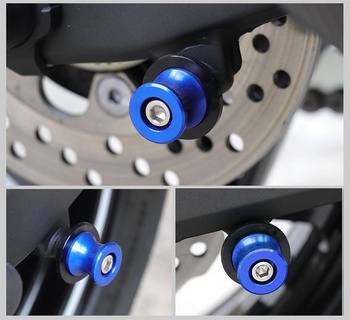 Univerzálny stojan M8 pre montáž cievok, kyvná vidlica pre motocykel, modrá