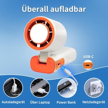 Prenosný ručný turbo ventilátor s ľadovým chladením, 199 rýchlostných stupňov, 20 000 ot./min,