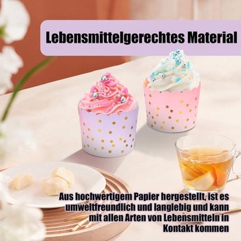 100 papírových košíčků na muffiny/cupcakes pro svátky a oslavy