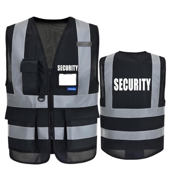 Výstražná vesta AYKRM Security vel.L čierna