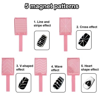 8dielna magnetická sada s mačacím okom, magnetické pero s dvojitou hlavou 3 v 1 a 6 v 1,