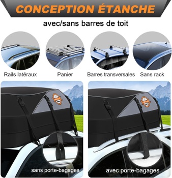 Strešný box Sailnovo na auto 580 l/20m3