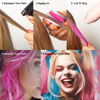 Halloweenska make-up sada Miss Demi s čiernobielou červenou farbou na tvár, ružovou kriedou na