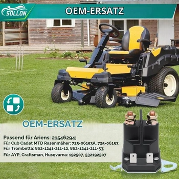 862-1241-211-12 Štartovacie relé, spínač solenoidu štartéra, 12V pre kosačky na trávu, snežné
