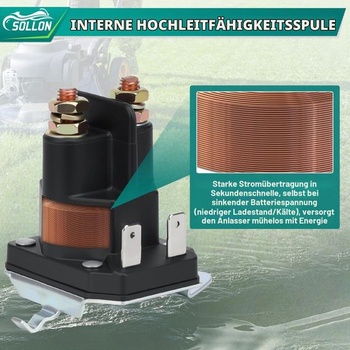 862-1241-211-12 Startovací relé, spínač solenoidu startéru, 12V pro sekačky na trávu, sněžné
