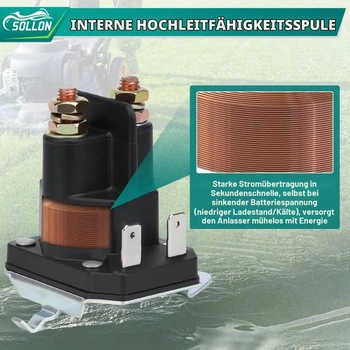 862-1241-211-12 Štartovacie relé, spínač solenoidu štartéra, 12V pre kosačky na trávu, snežné