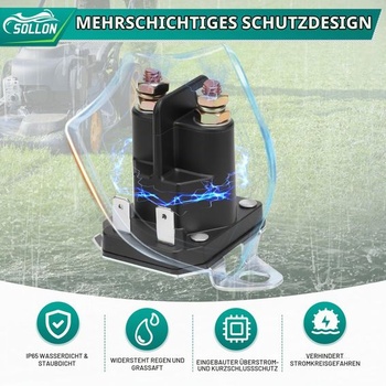 862-1241-211-12 Startovací relé, spínač solenoidu startéru, 12V pro sekačky na trávu, sněžné