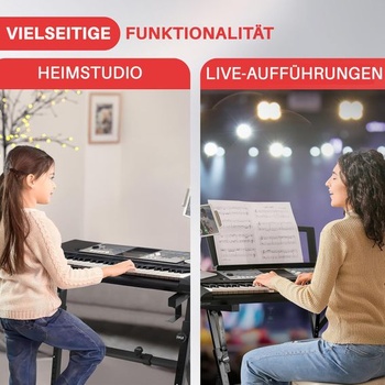Stojan na klávesy Pyle, stojan na elektronické piano, stojan na digitálne piano, nastaviteľná
