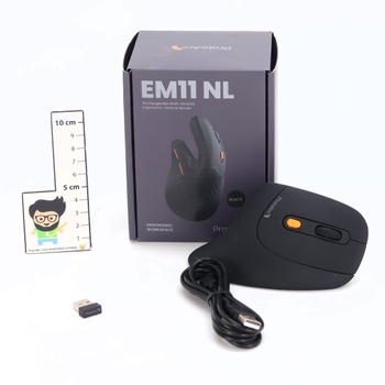 Ergonomická myš ProtoArc EM11 NL černá