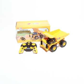 JOYIN diaľkovo ovládaný nákladné auto sklápač, 2,4 GHz RC sklápač, traktor bager, hračka so svetlom a